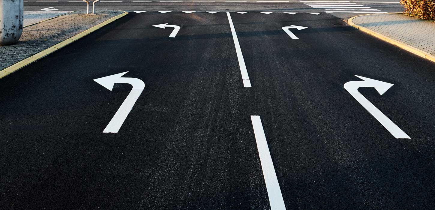 Vej med pile, Herning