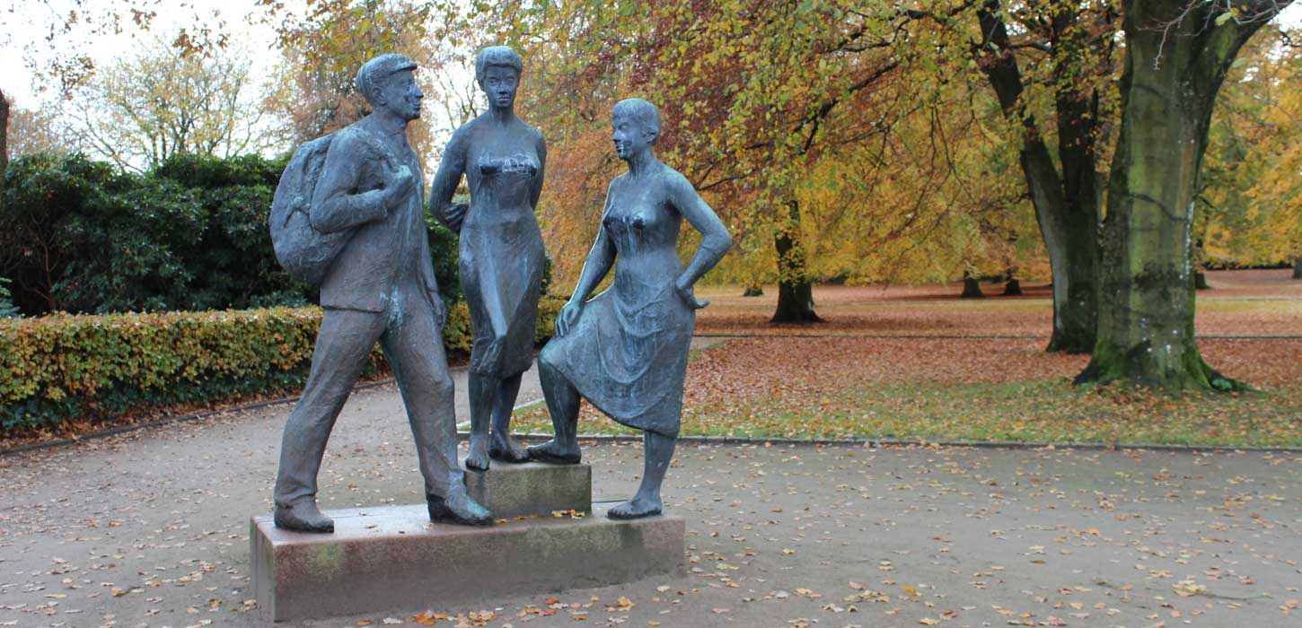 Skulptur Uldjyderne (Sculpture of the wooljutes) 