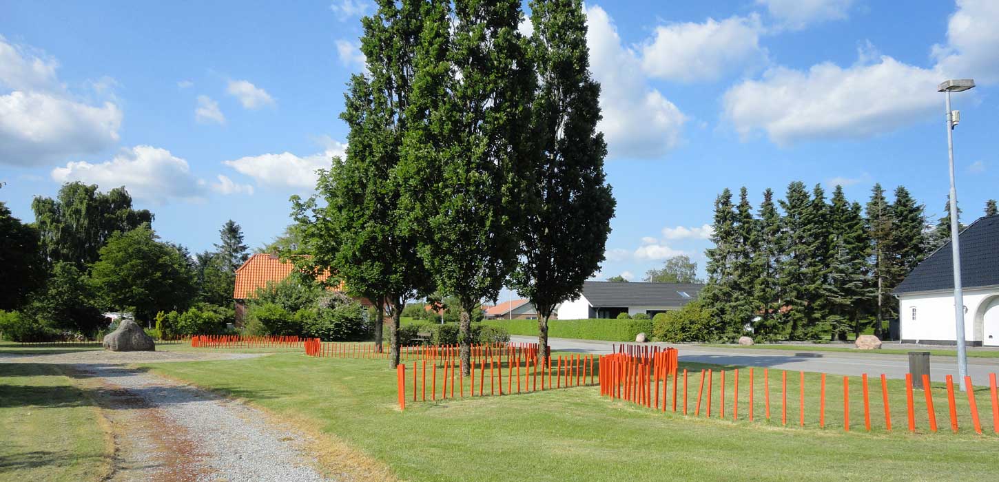 De røde pæle, Gludsted